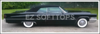 1965 thru 1970 cadillac deville eldorado convertible top with a glass window acme auto headlining co