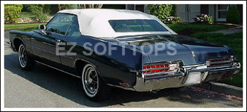 1971 thru 1976 buick lesabre centurion convertible top with a plastic window acme auto headlining co